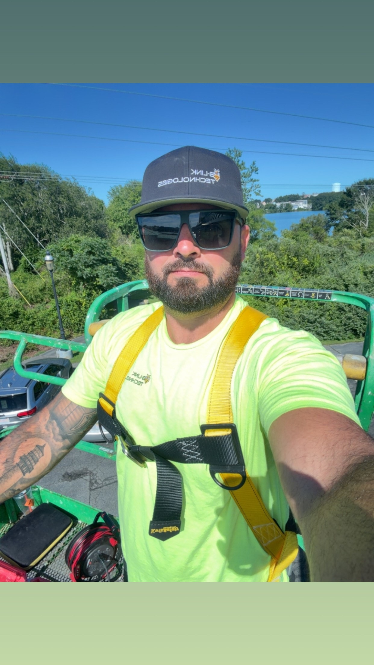 B-Link Technologies team on a commercial job site